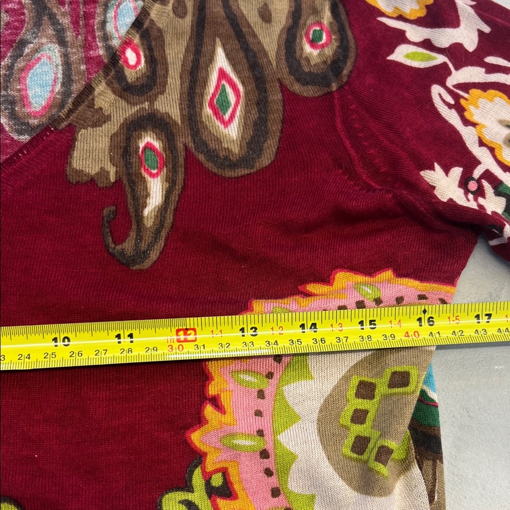 Etro Multicolor V-neck Sweater - Picture 4 of 6